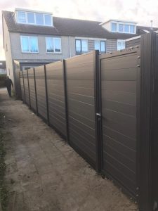 Omheinging plaatsen