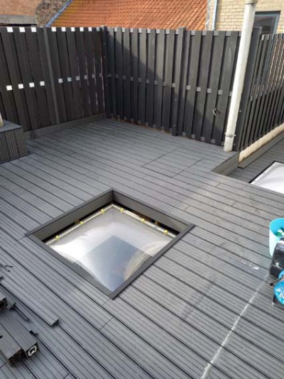 Terras van composiet